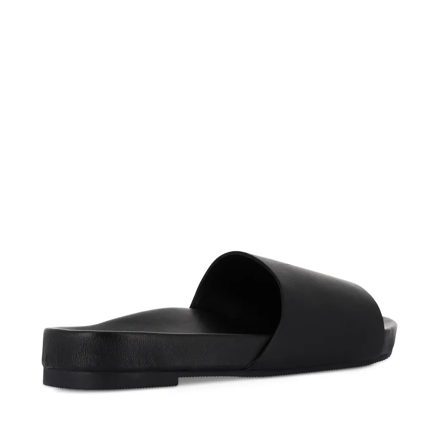 Elastic Sling Smooth Surface MARLEY - BLACK BLACK LEATHER