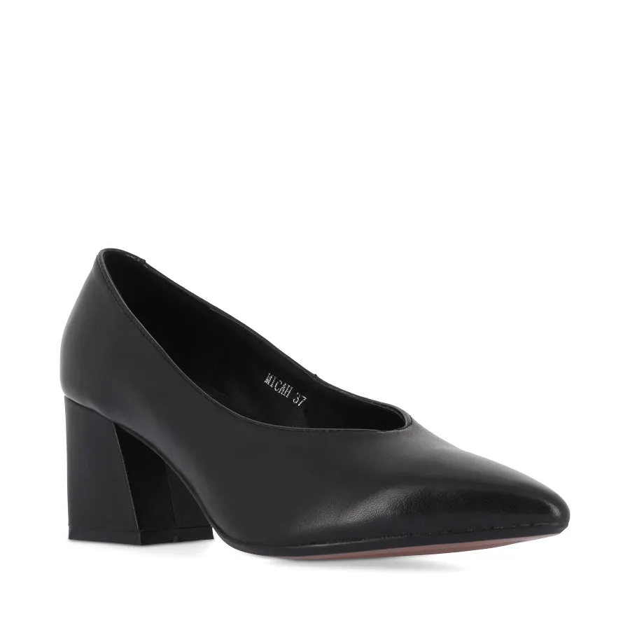 Toe Protection Velvet Touch MICAH - BLACK LEATHER