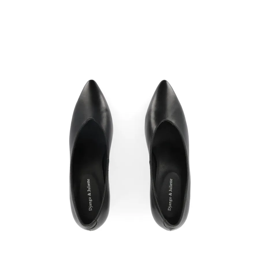 Stream Path Chic Walking Shoes MICAH - BLACK LEATHER