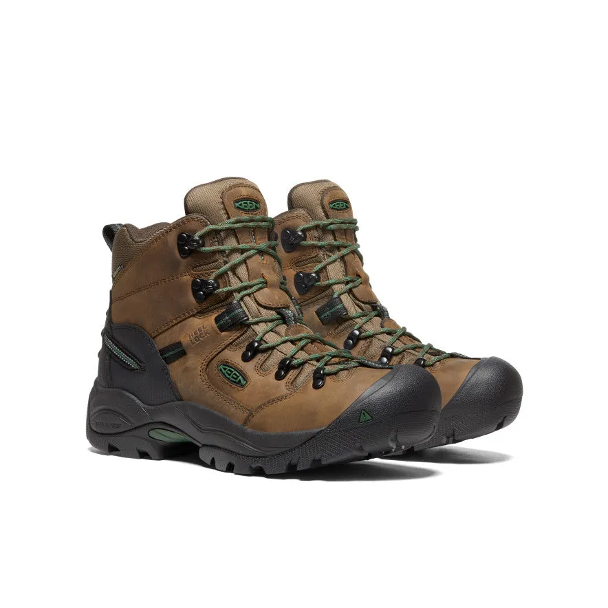 Men's Pittsburgh Energy 6" Waterproof Boot (Soft Toe)  |  Cascade Brown/Greener Pastures Maximum Cushioning