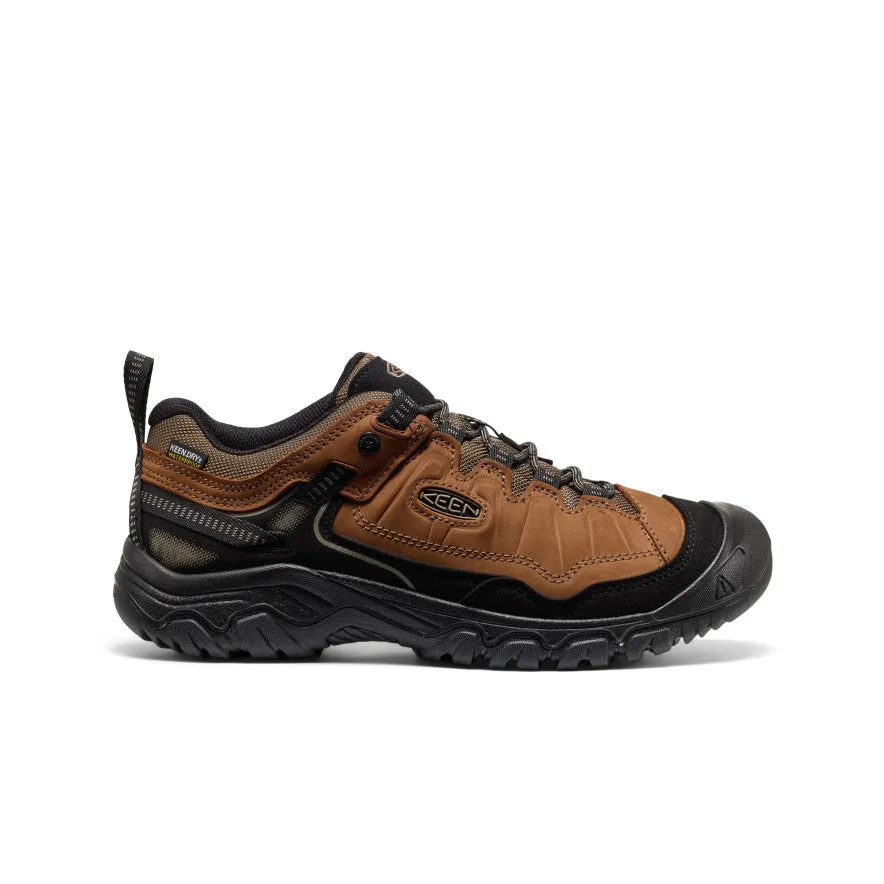 Roomy Fit Men's Targhee IV Waterproof Hiking Shoe  |  Bison/Black