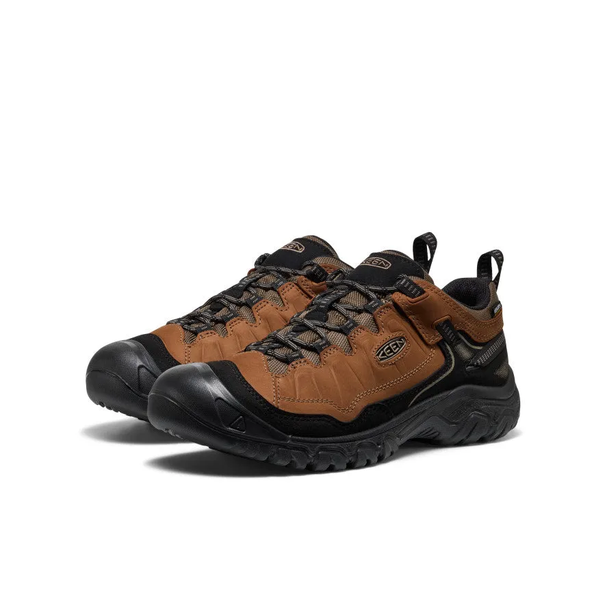 yoga enthusiasts - specific benefits fitness freaks Men's Targhee IV Waterproof Hiking Shoe  |  Bison/Black