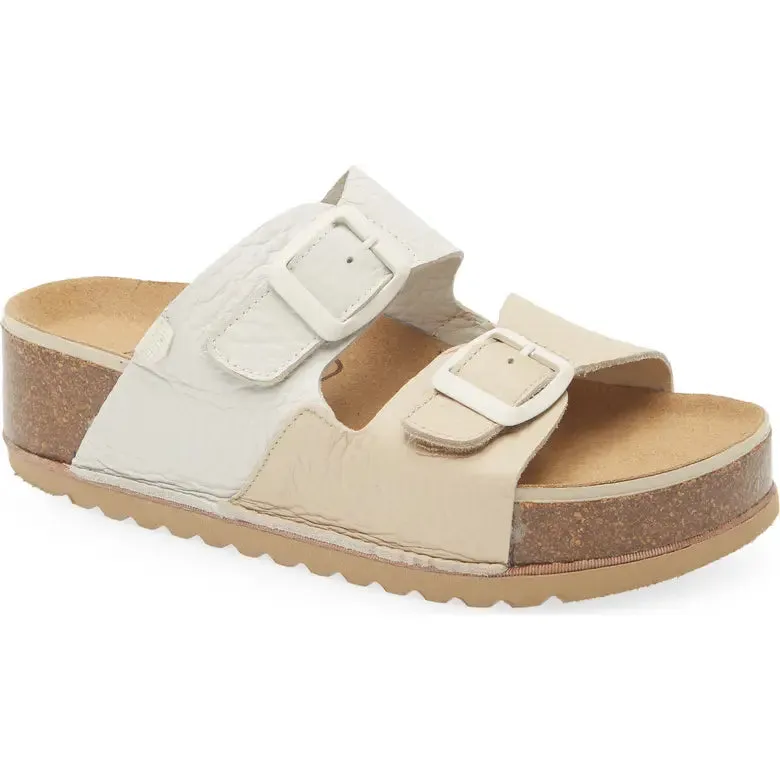ON FOOT SEATTLE SANDAL - BEIGE & WHITE forest walk