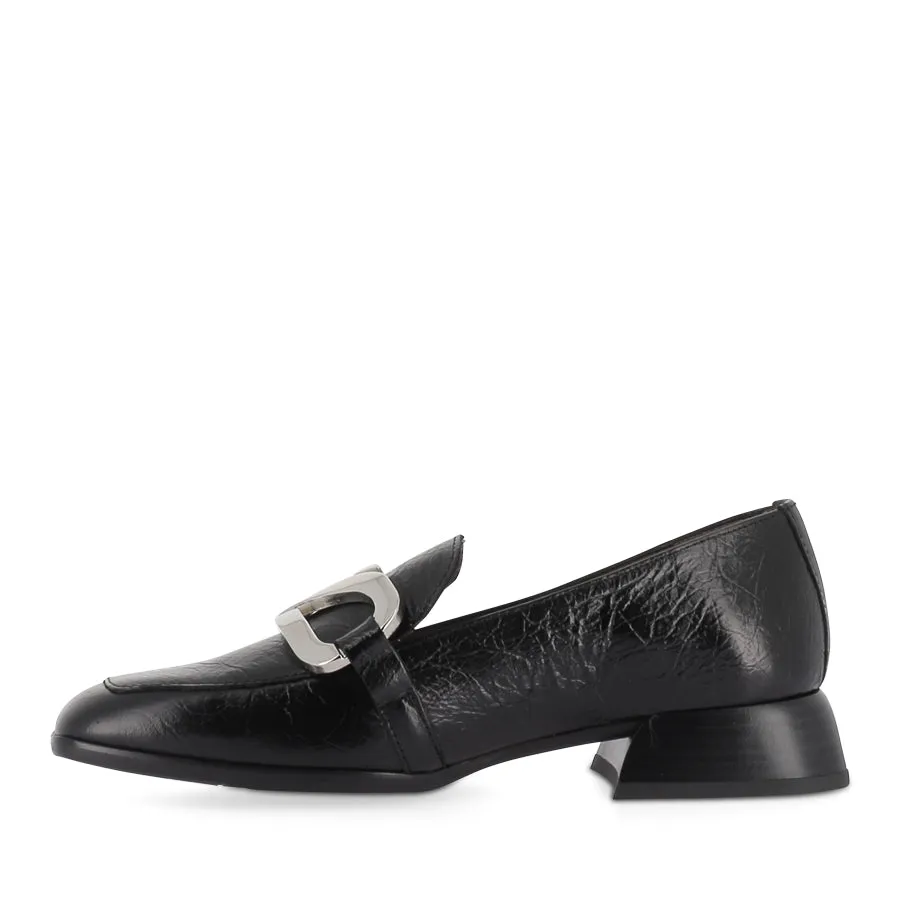 CASSI C-7110 - BLACK LEATHER Trendy Cushioning