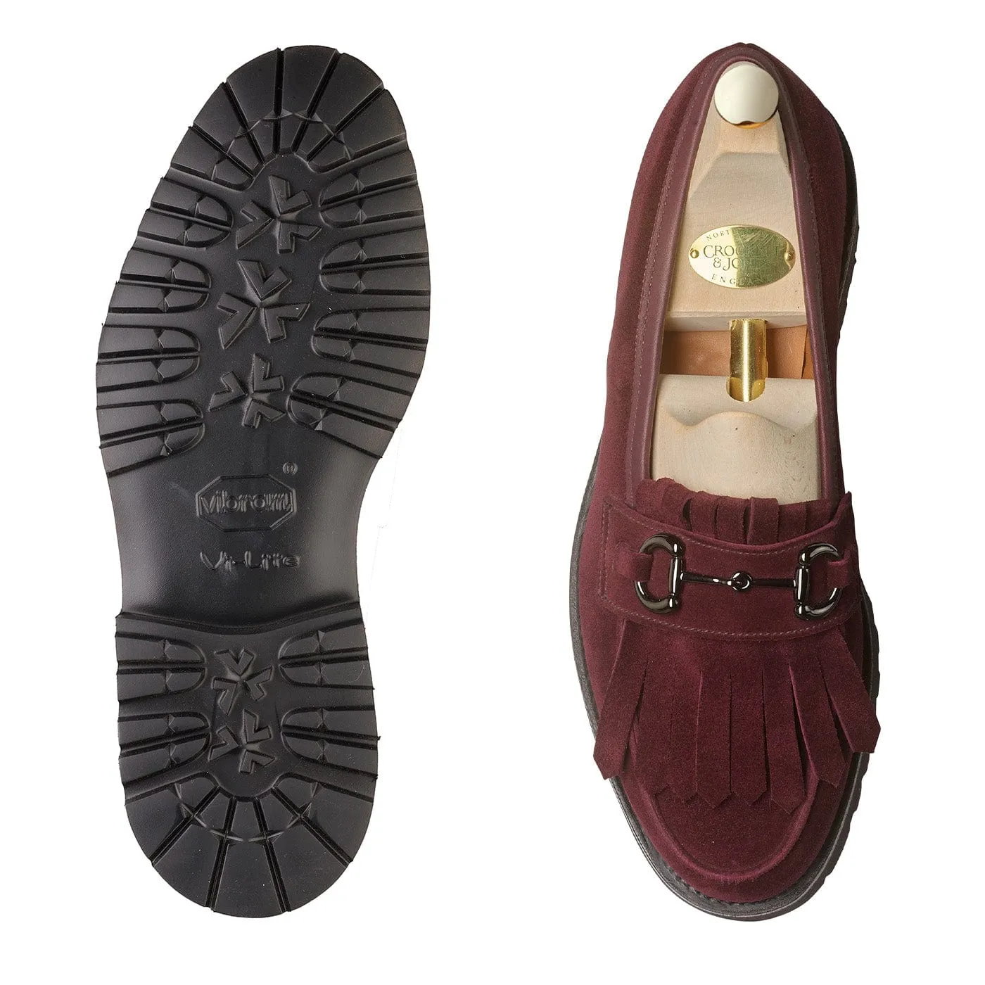 Professional Attire Clara Plum Calf Suede