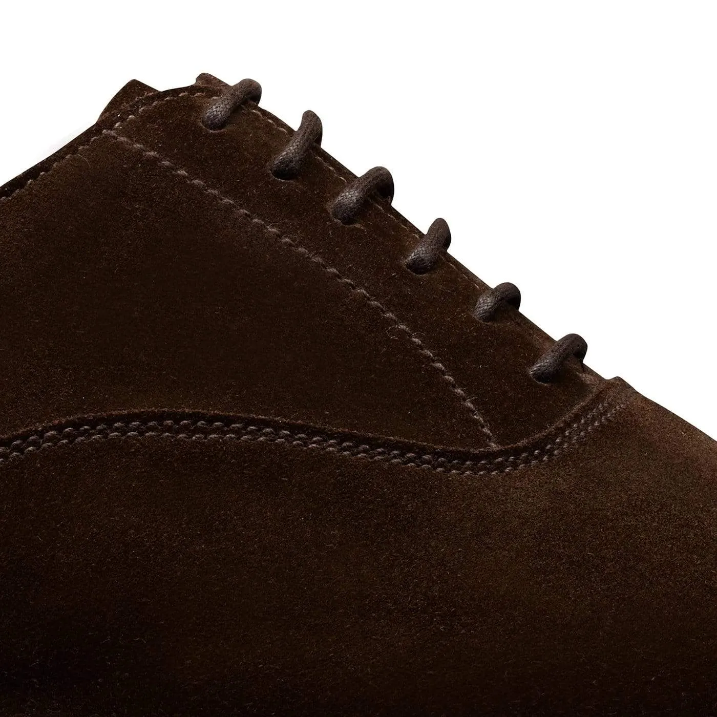Lonsdale Dark Brown Calf Suede Leather Slip On