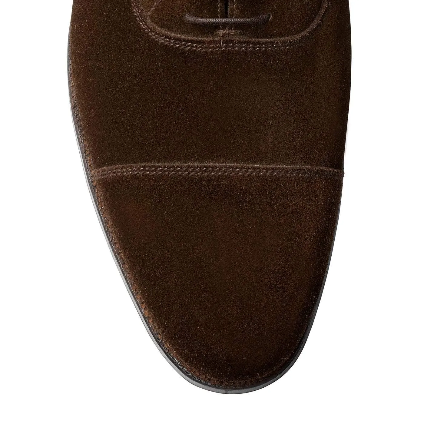 Lonsdale Dark Brown Calf Suede Women Oxfords