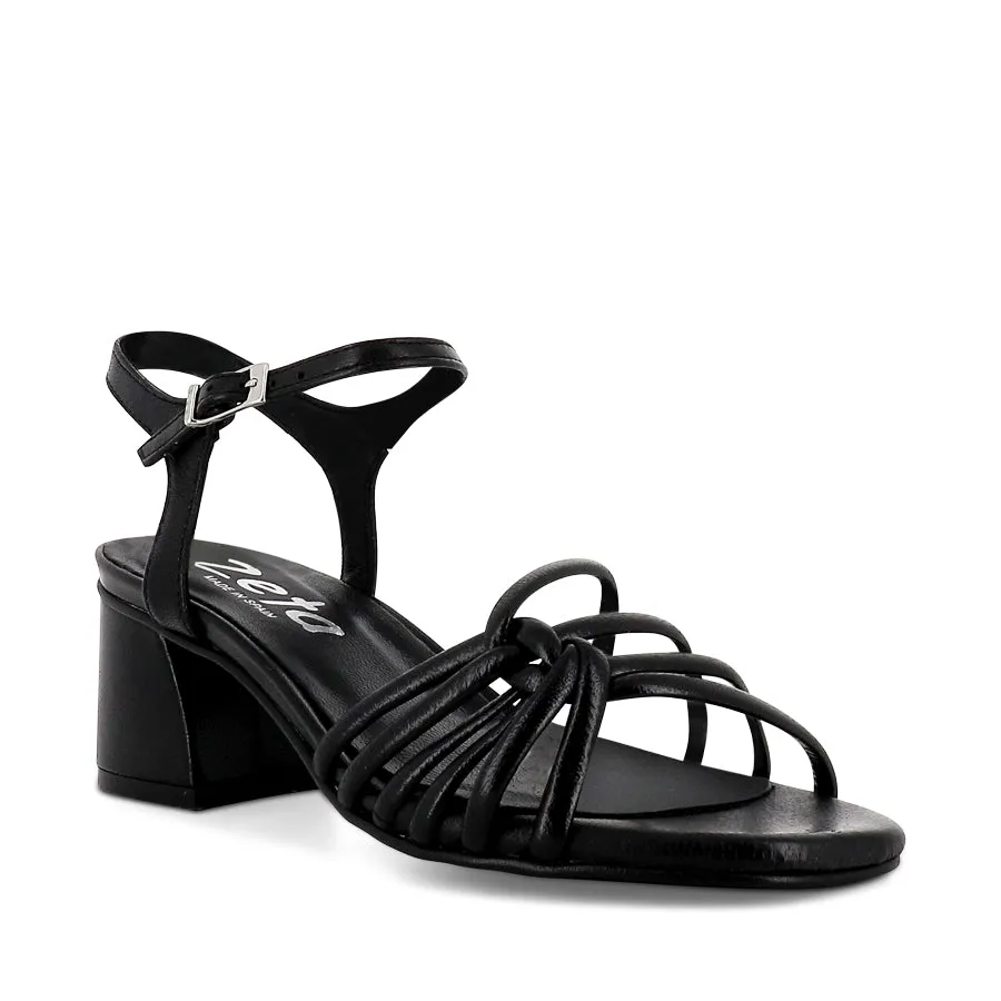 Work Shoes Easy Slip-On Shoes CARLY - BLACK LEATHER