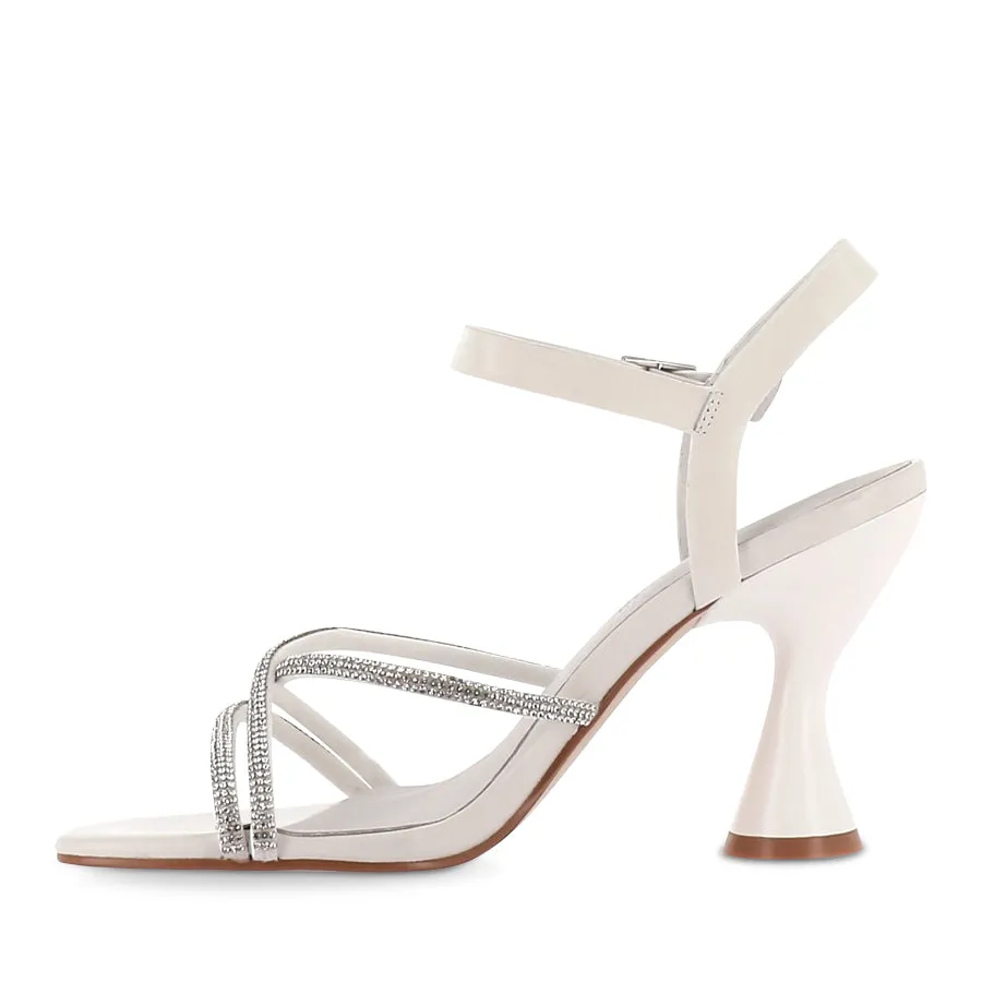 Breathable fabric BOSSY - WHITE LEATHER