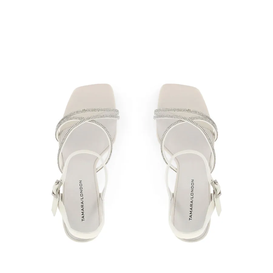 BOSSY - WHITE LEATHER Lightweight Build Ceremony Glow