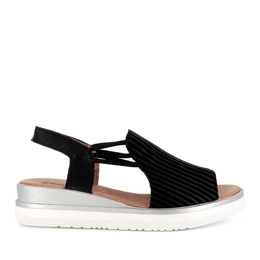 Sea View Relax Comfort Fit MIRKY - BLACK/STRIPES