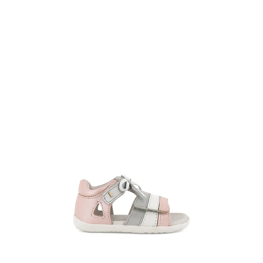MIRROR STEP UP - SEASHELL SHIMMER SILVER LEATHER Easy Clean Free Movement