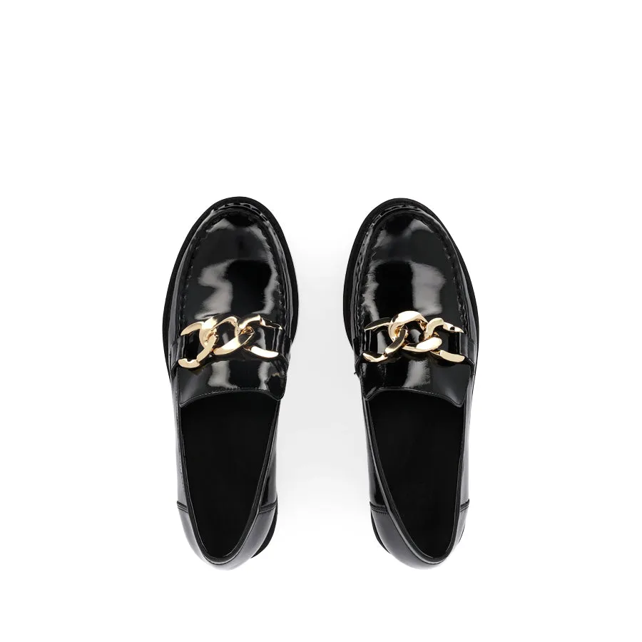 Stylish casual wear MISIMA W - BLACK PATENT LEATHER