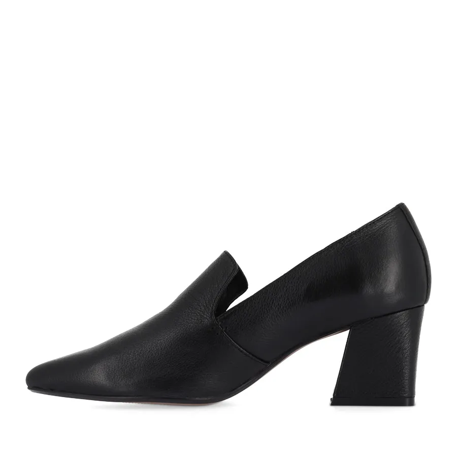 Comfortable Design Lightweight Construction MISSIES - BLACK LEATHER