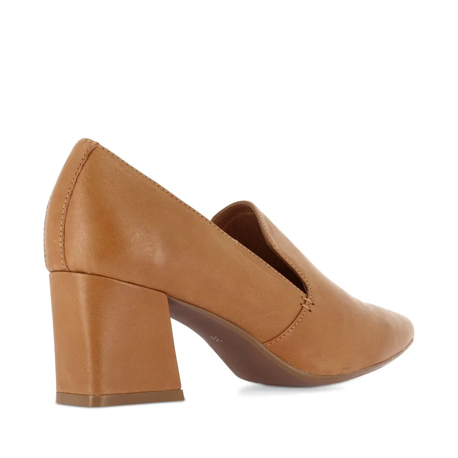 MISSIES - TAN LEATHER Durable Leather Classic Fit