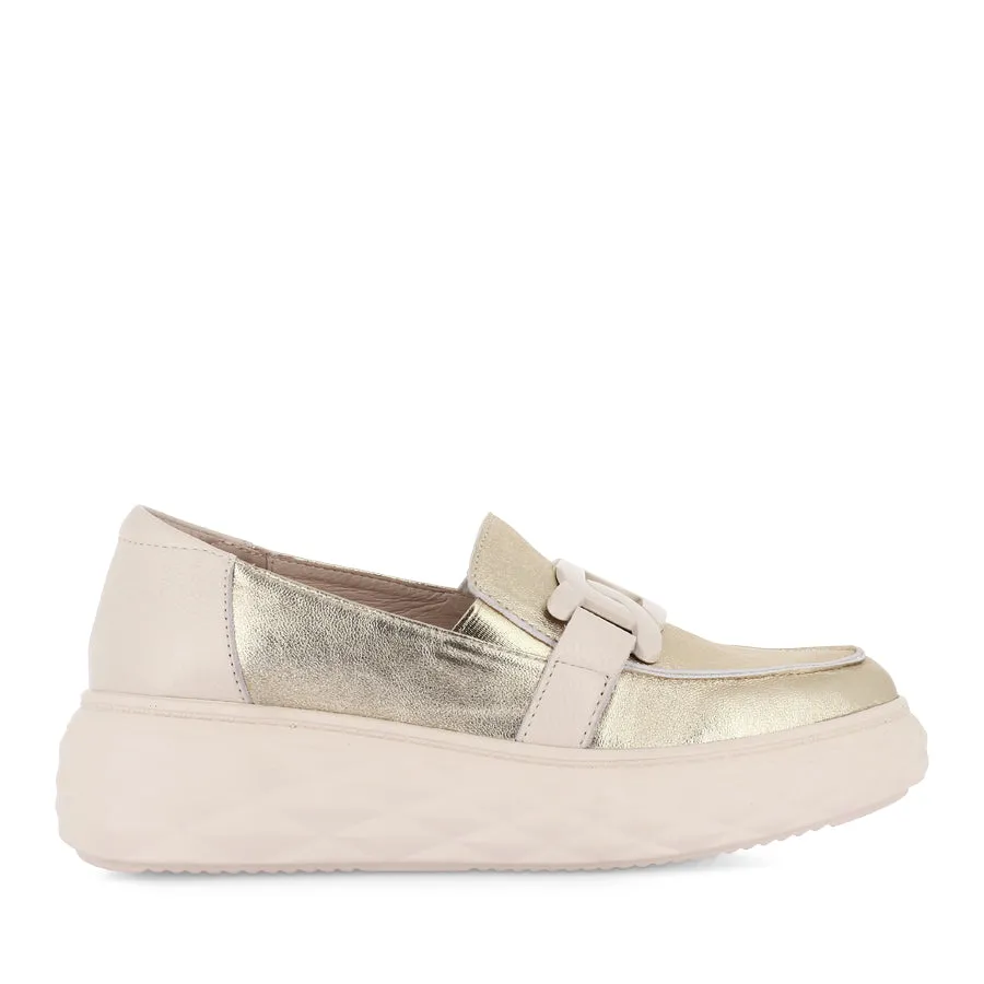 JEMMA - GOLD/BONE LEATHER Quick Move