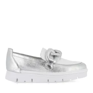 Cloud Dash ERORA - SILVER WHITE LEATHER