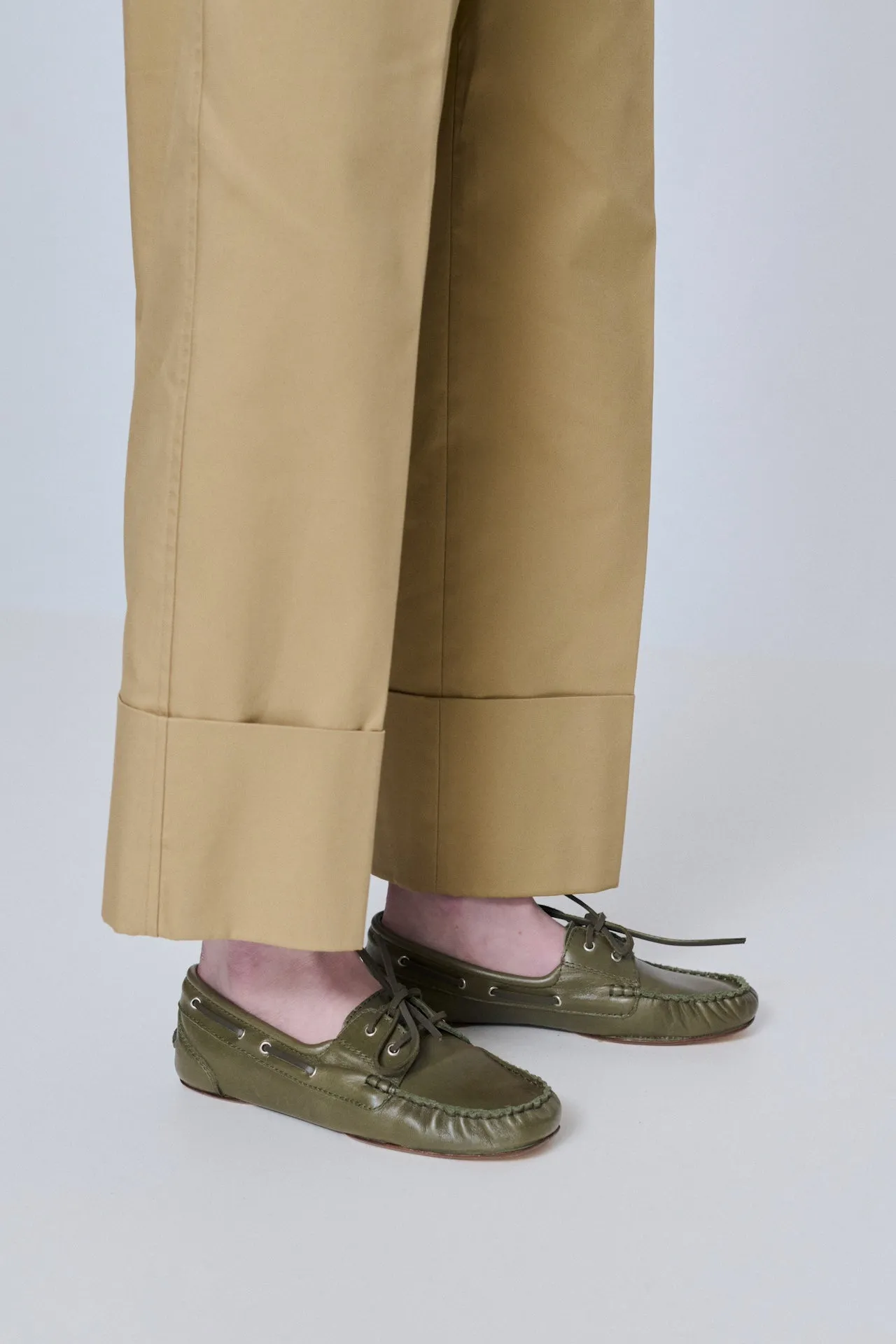 Ivy loafers in Khaki Leather Classic Comfort