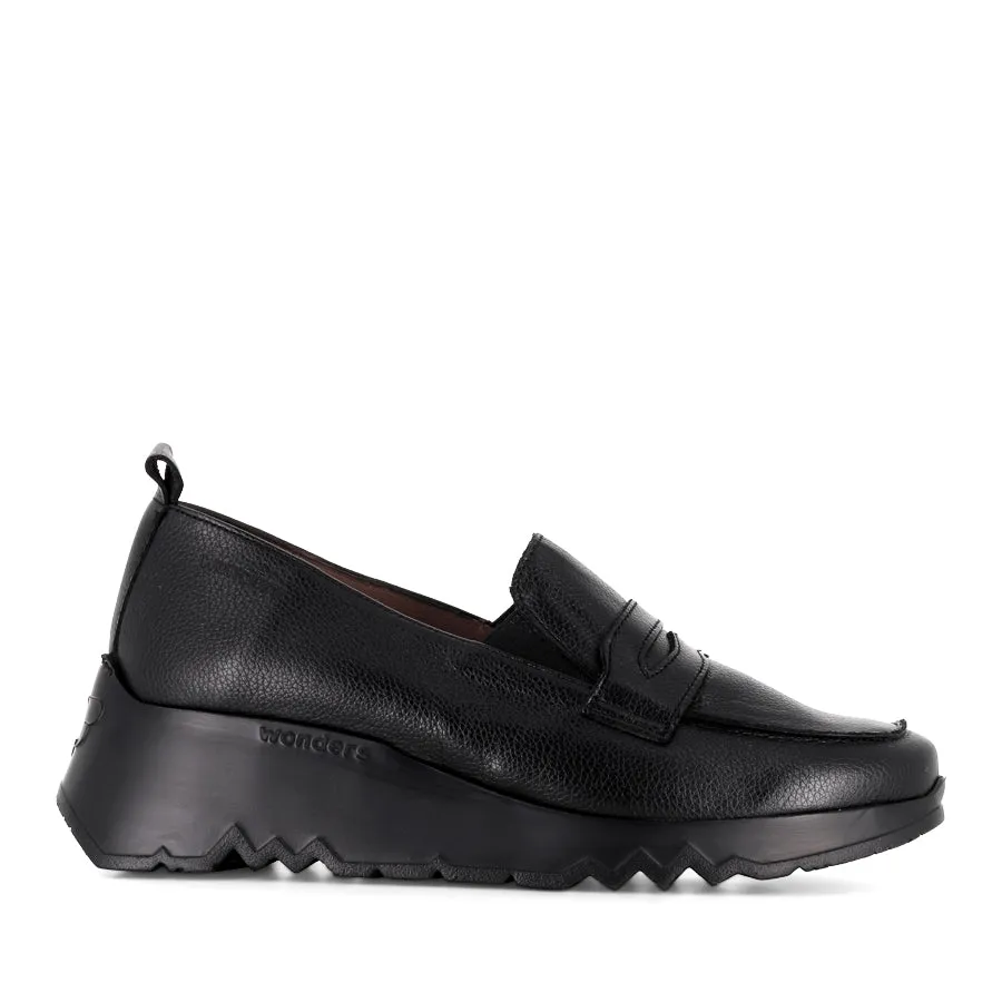 Morning Breeze Premium Comfort Shoes EVELYN E-6712 - BLACK BLACK LEATHER