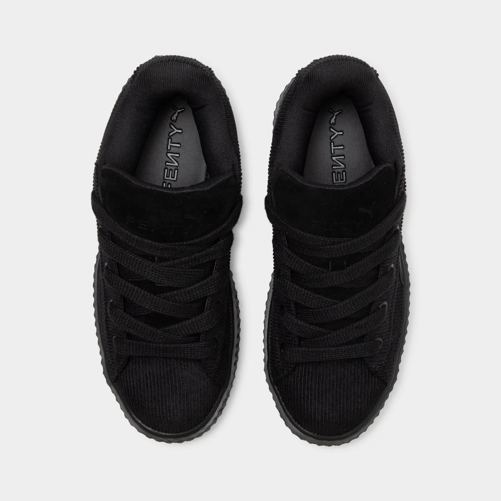 FENTY x PUMA Women's Creeper Phatty Corduroy Black / Gold Ethical Manufacturing