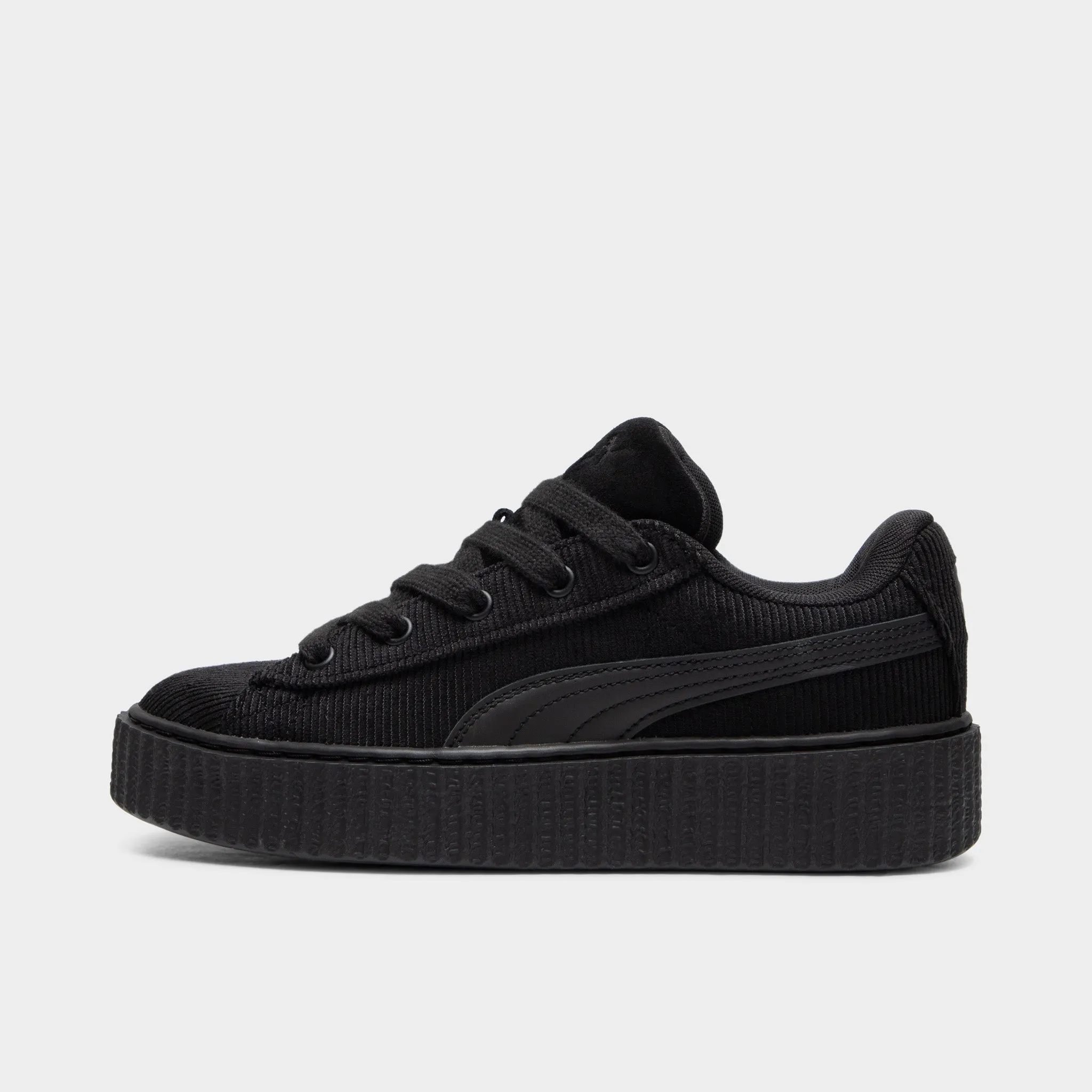 FENTY x PUMA Women's Creeper Phatty Corduroy Black / Gold Step Smooth