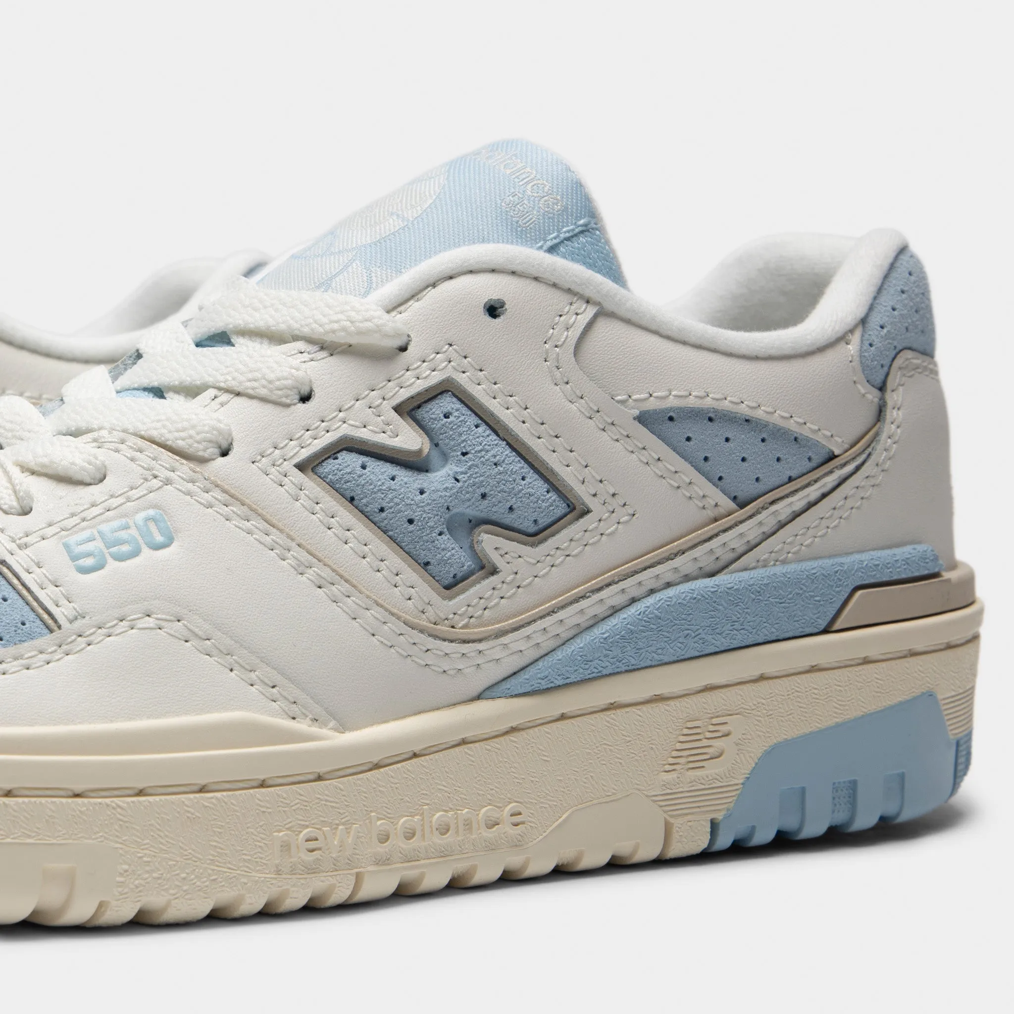 Anti Slip Laces New Balance Juniors' 550 White / Light Blue