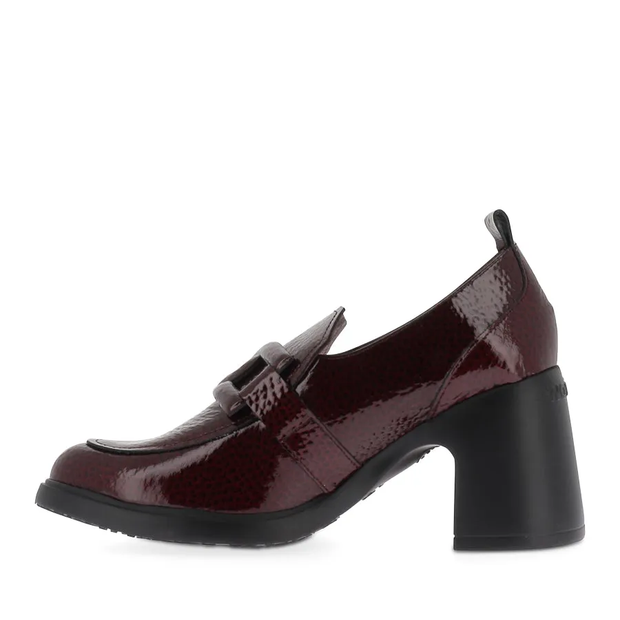 MOLLY M-5502 - VINO PATENT-BLACK SOLE Rubber Outsole Sole Sure