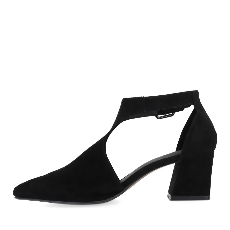 MORENO - BLACK SUEDE Slide On