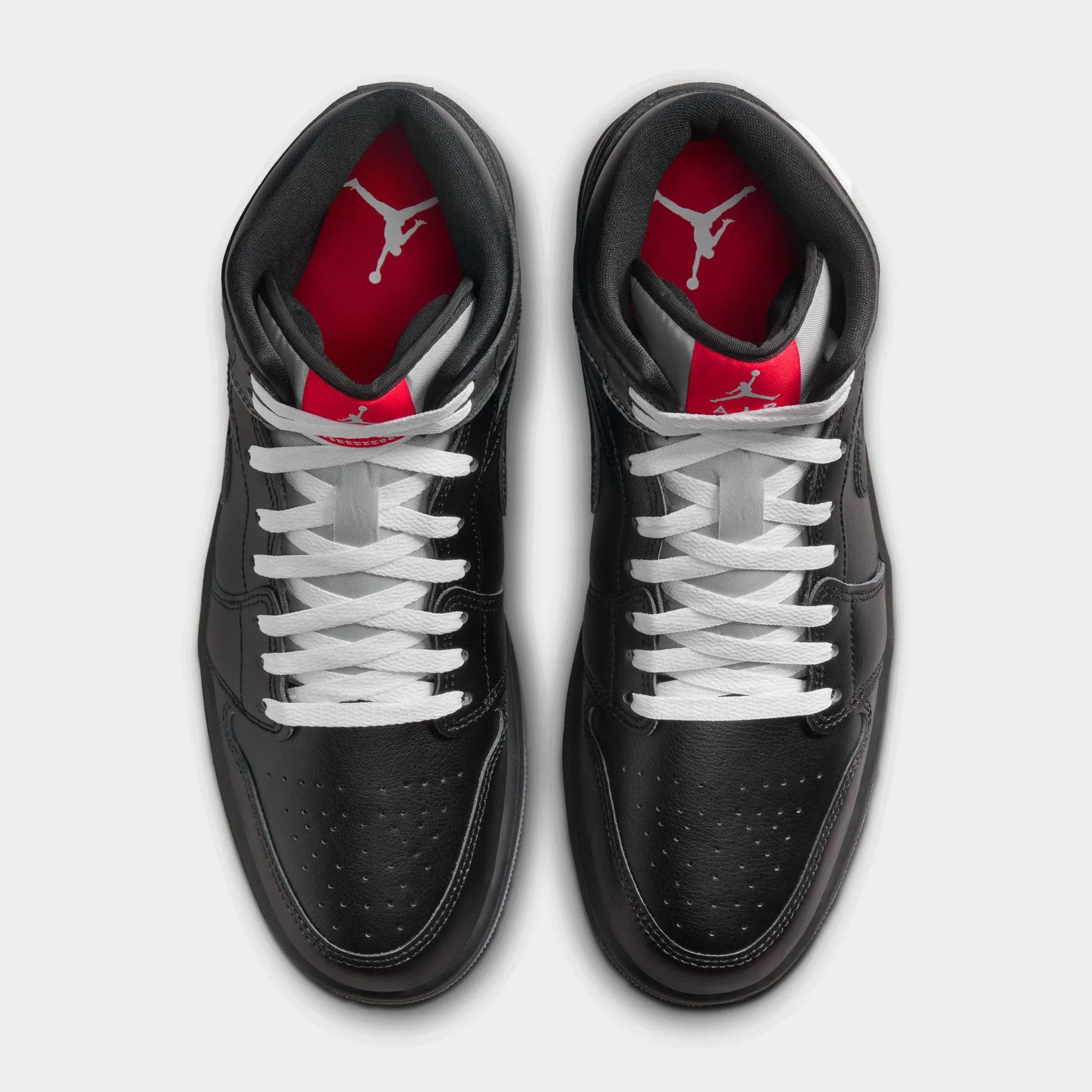 Jordan 1 Mid SE Black / Black - White Compression Molded Soles Extra Padding