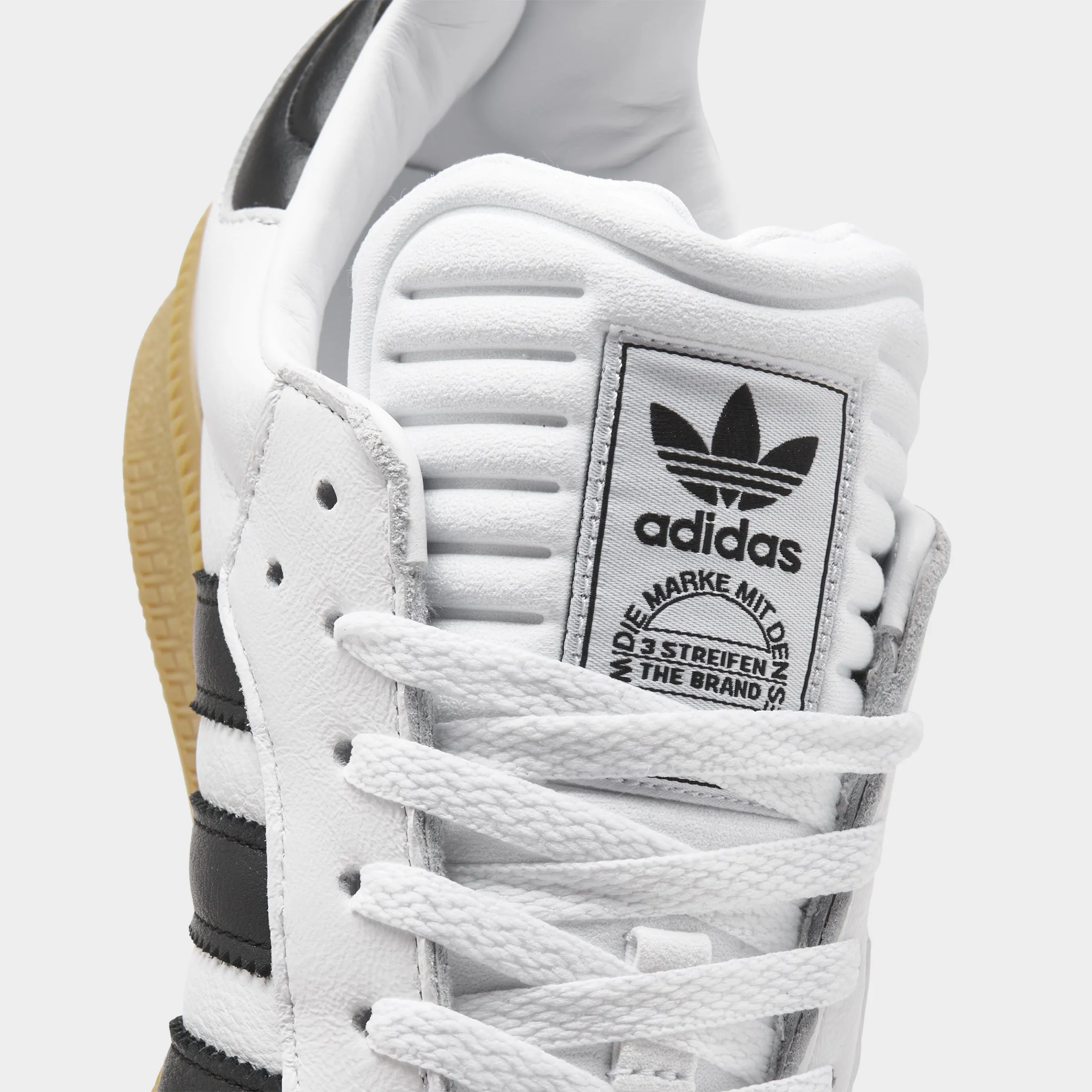 adidas Samba XLG Footwear White / Core Black - Gum urban vibe Elastic Lace System