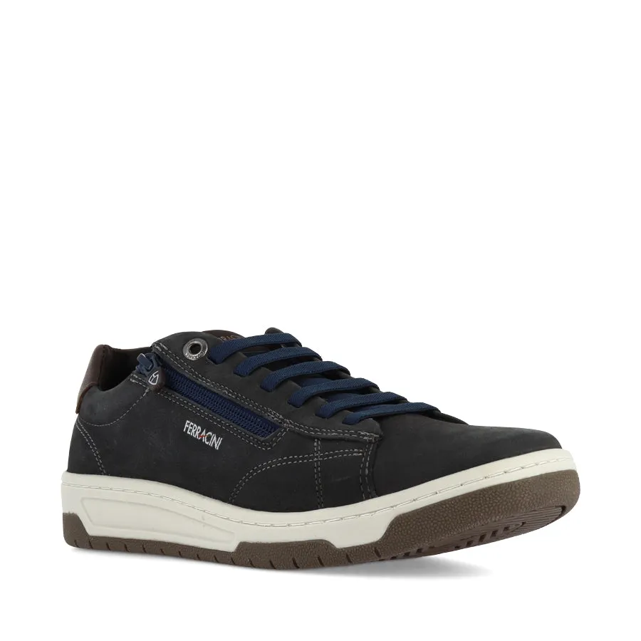 WILFRED - NAVY LEATHER Chic Fit