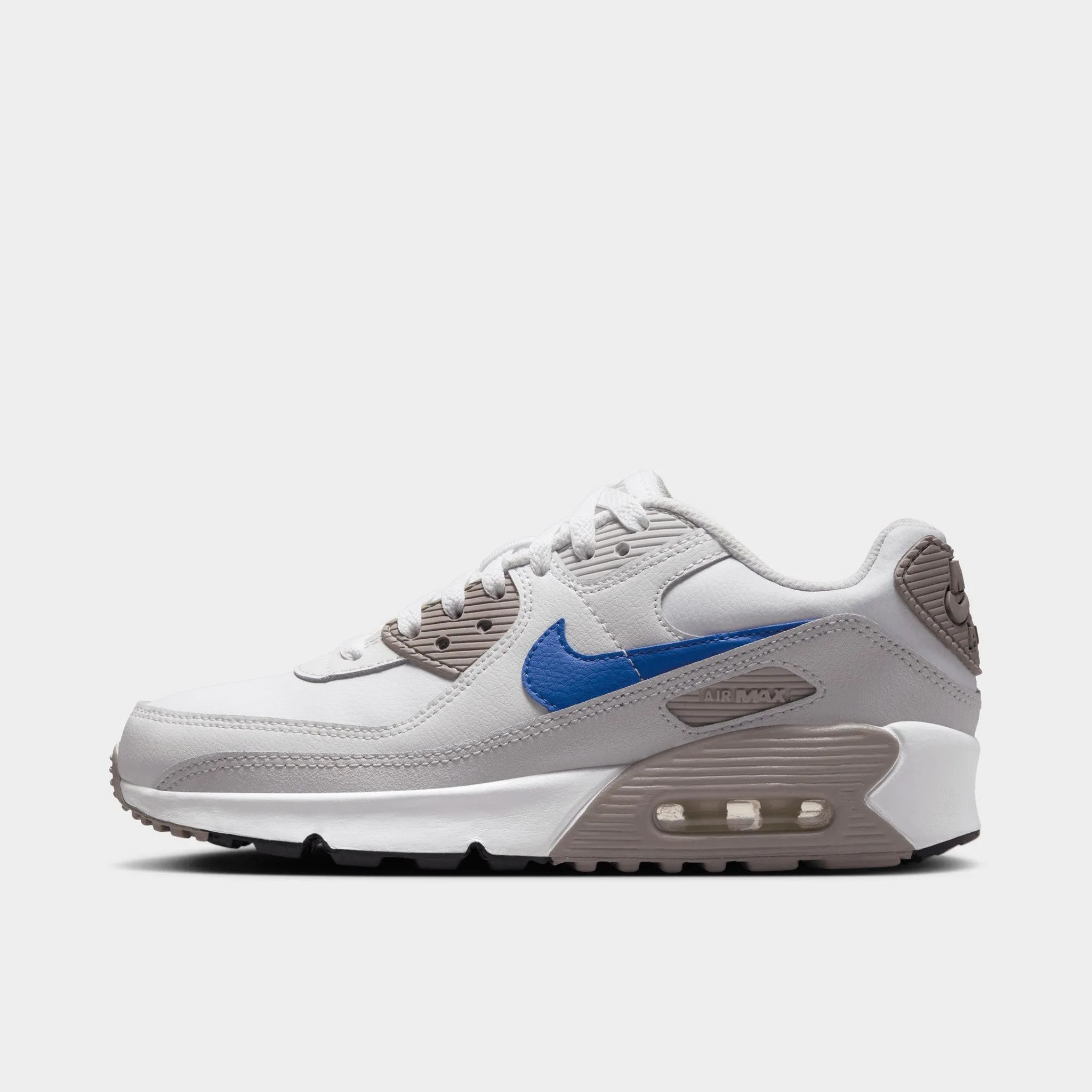 Fashion-forward materials Nike Air Max 90 GS White / Racer Blue - College Grey