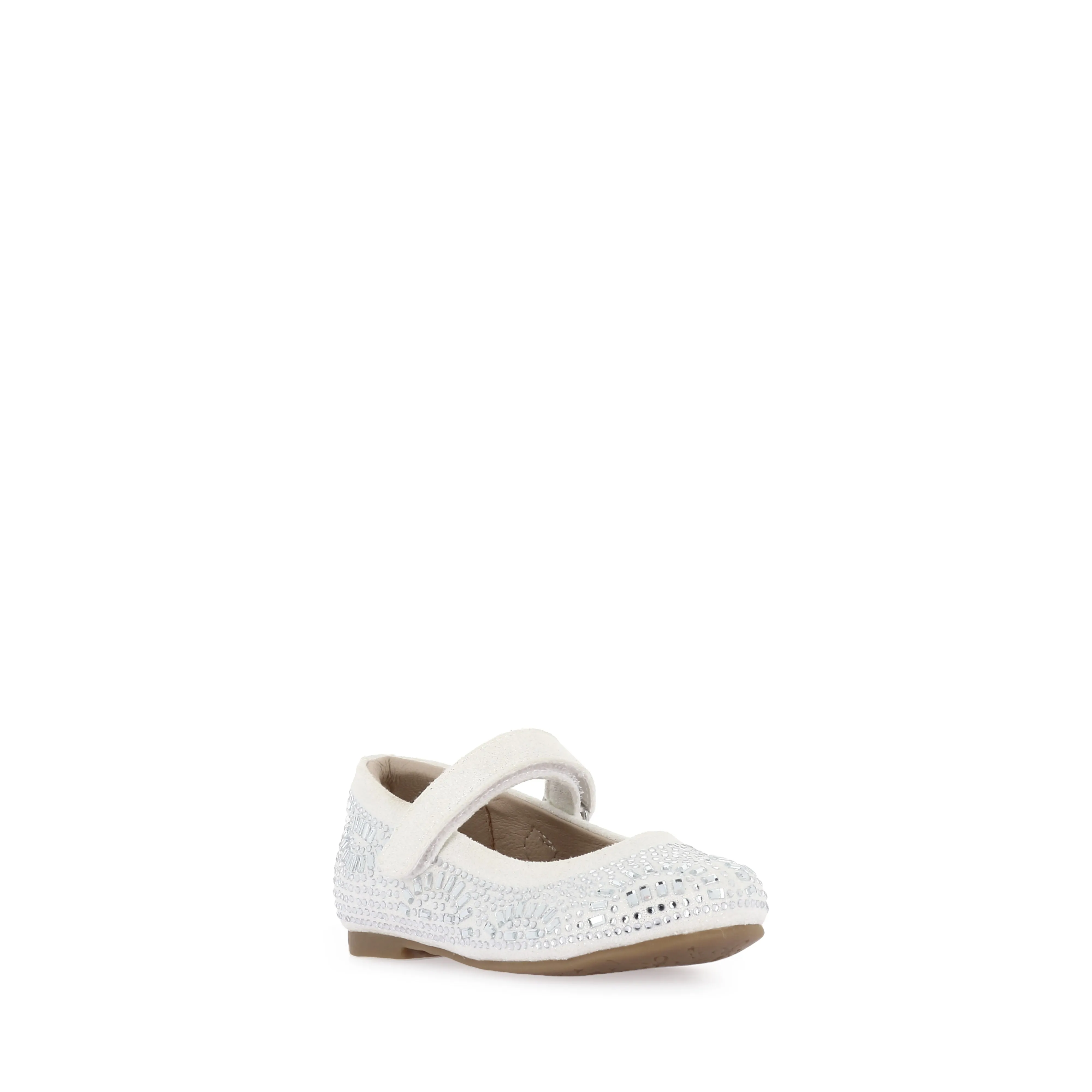 Comfortable beach sandals AURORA II JNR E - WHITE SHIMMER