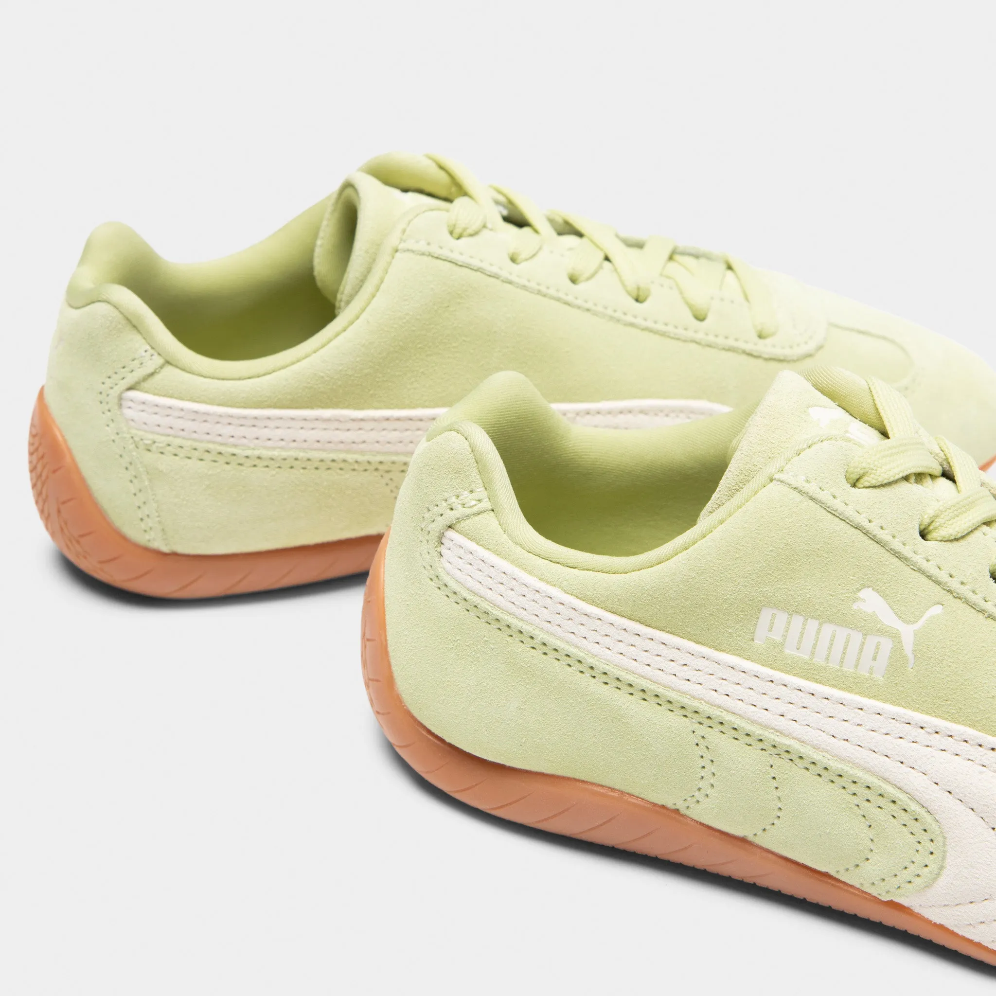 High arch support PUMA Women's Speedcat OG Pistachio Green / Warm White