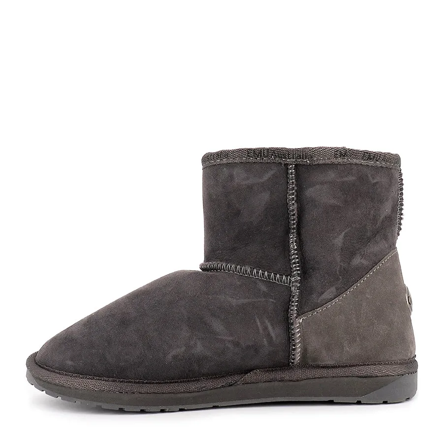PLATINUM STINGER MINI - CHARCOAL Easy Walk Slip suede upper