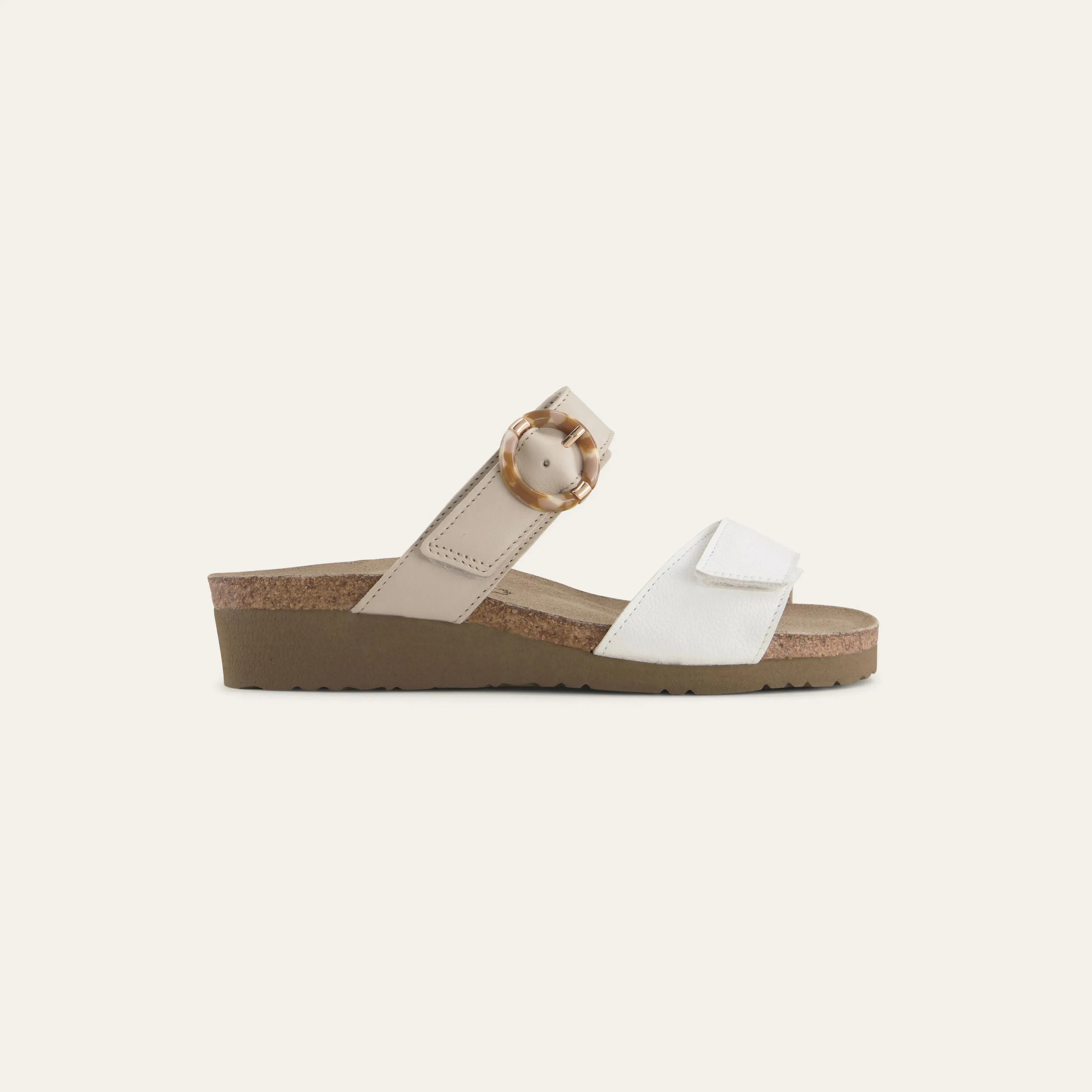 NAOT ANABEL - WHITE MULTI Park Day Buckle Fit