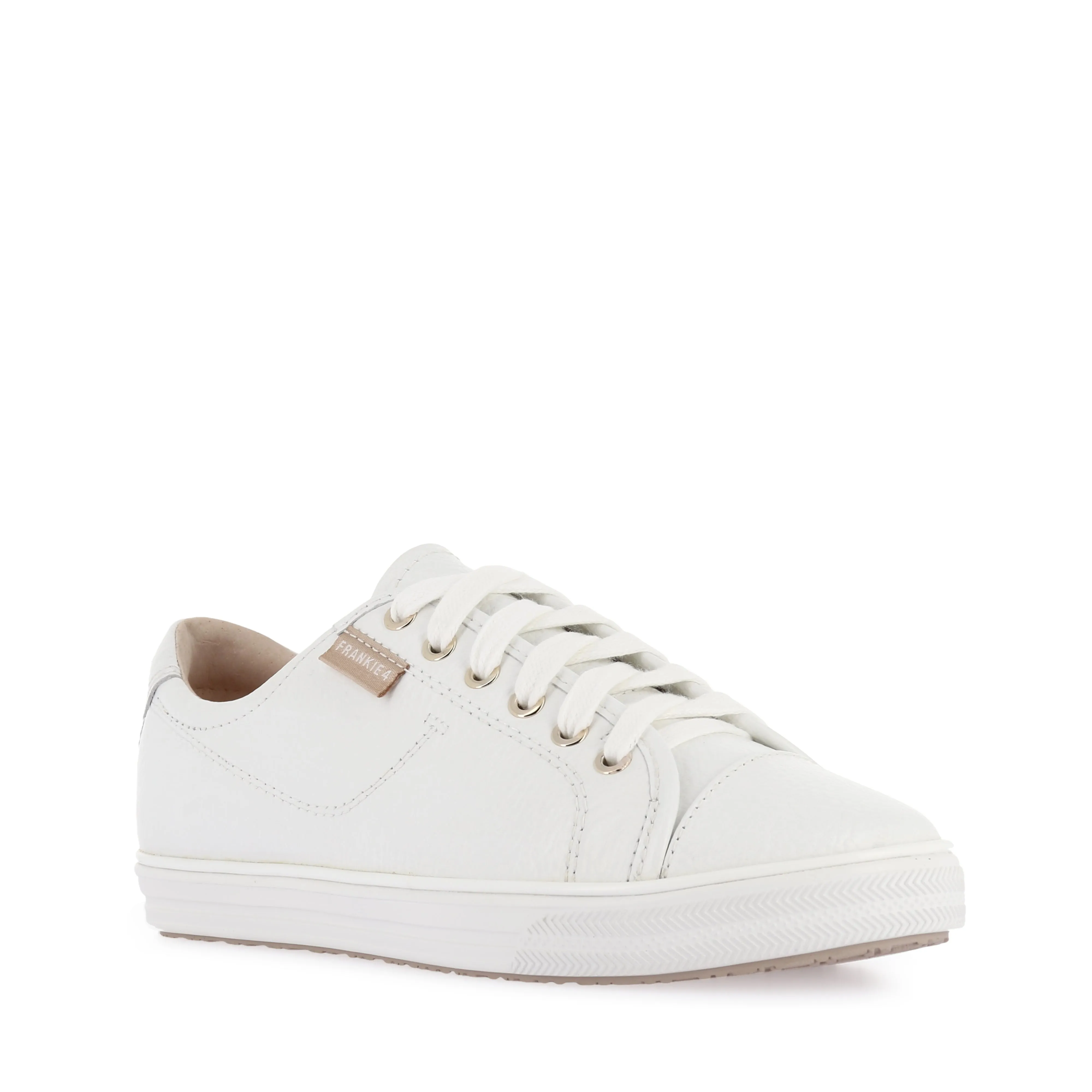 NAT III - WHITE TUMBLED LEATHER Comfortable toe box Torsional Rigidity System