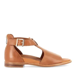 Flexible Fit Shoes Durable Material JESKIE W - TAN LEATHER