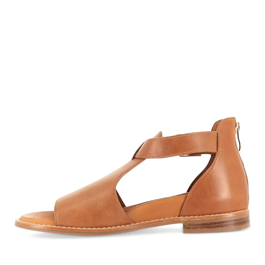 Sporty Outdoor Sandals Free Step JESKIE W - TAN LEATHER