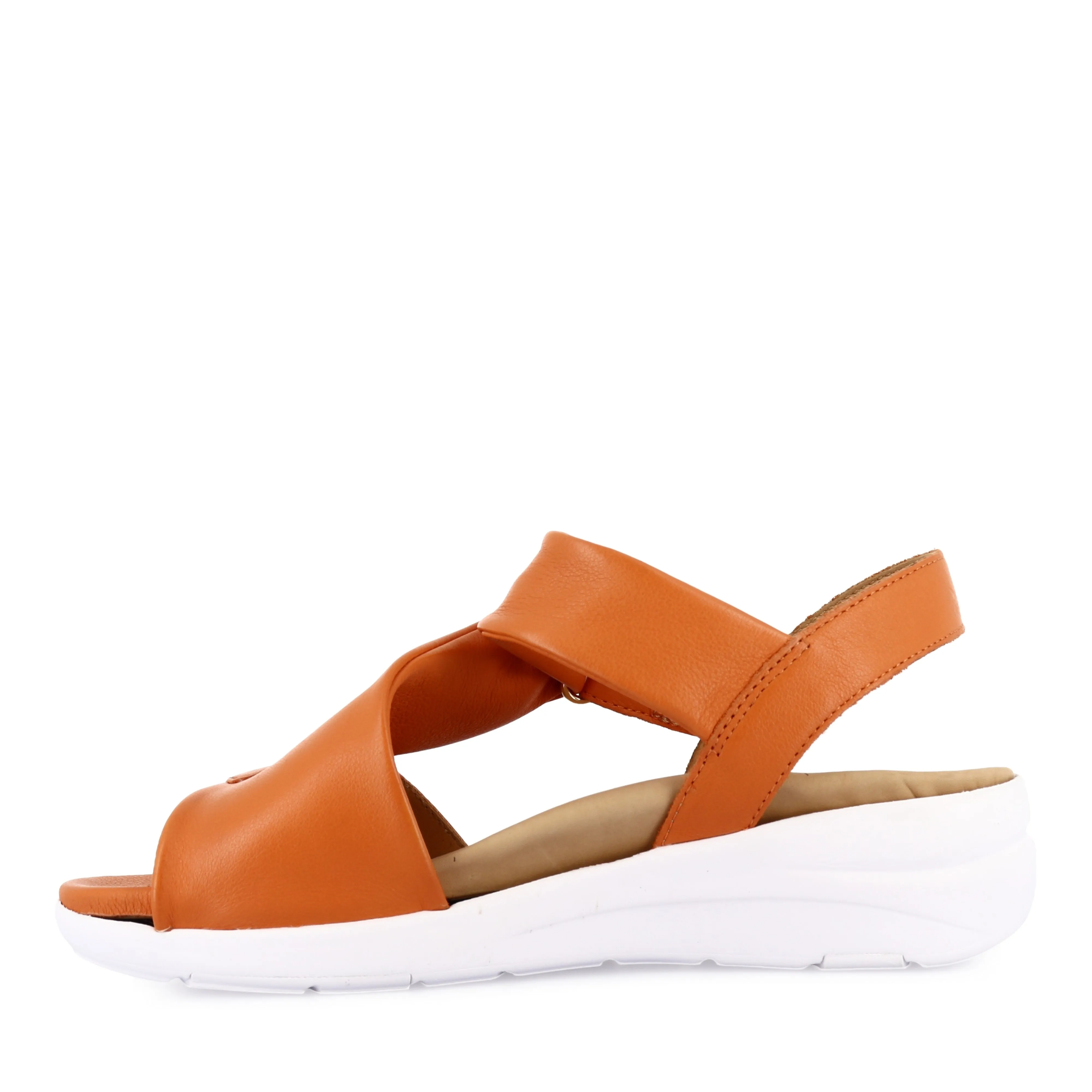 NAZLY 2 XW - ORANGE LEATHER synthetic material