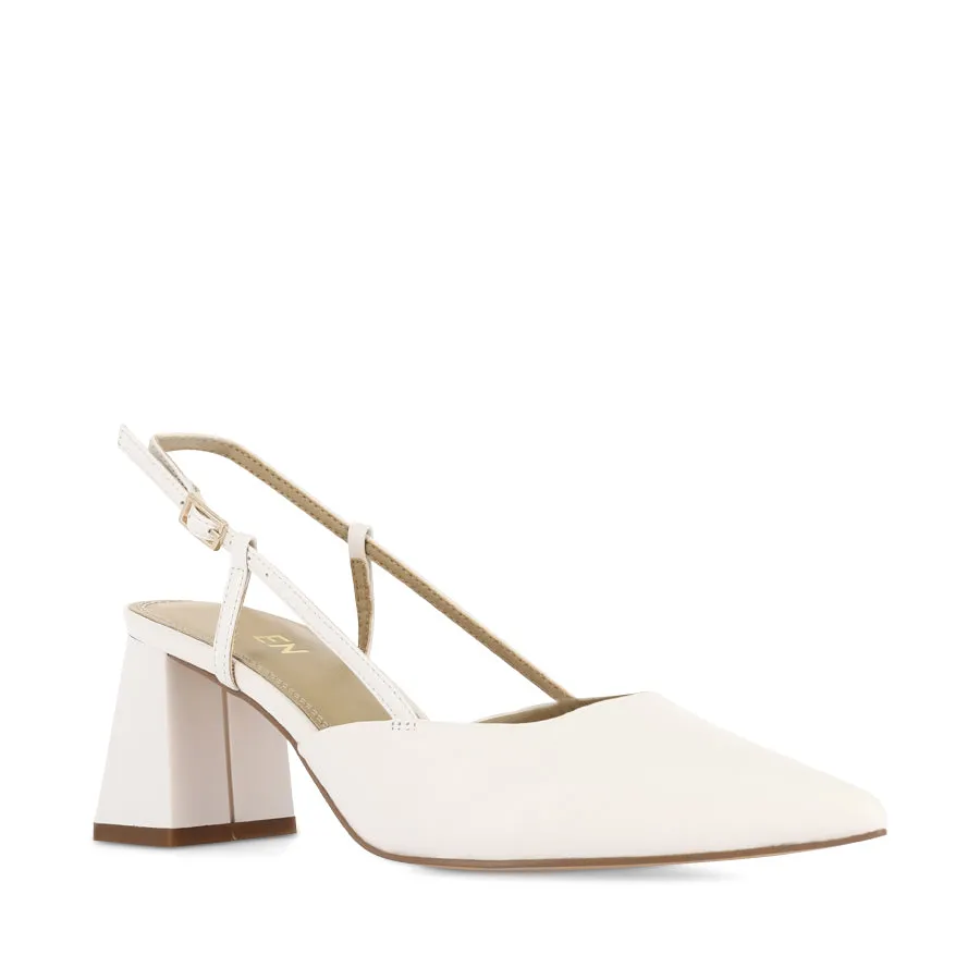 Sport Glow Relaxed Slip YASMINE - CHALK LEATHER