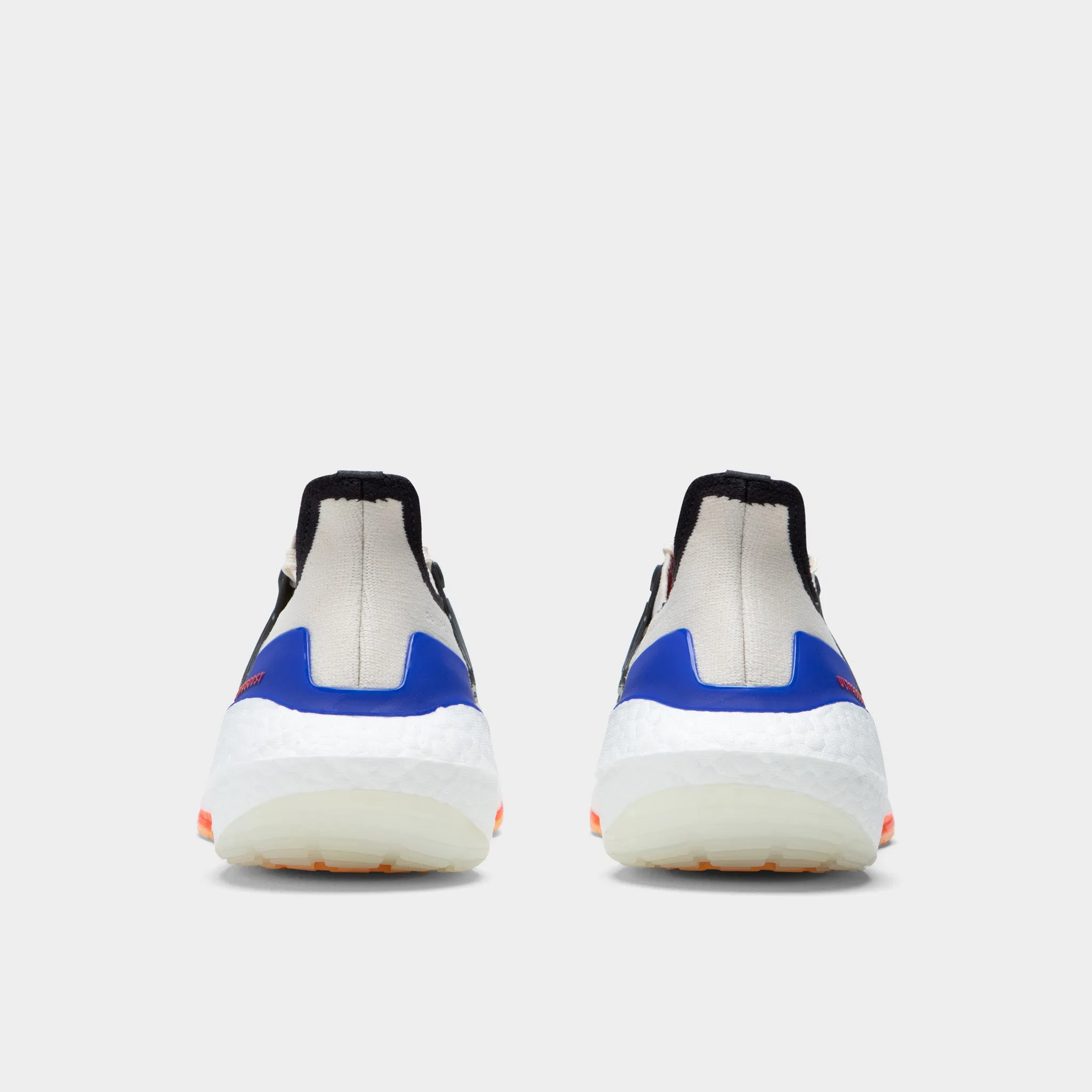adidas Ultraboost 21 White / Carbon - Solar Red Aerated Insole