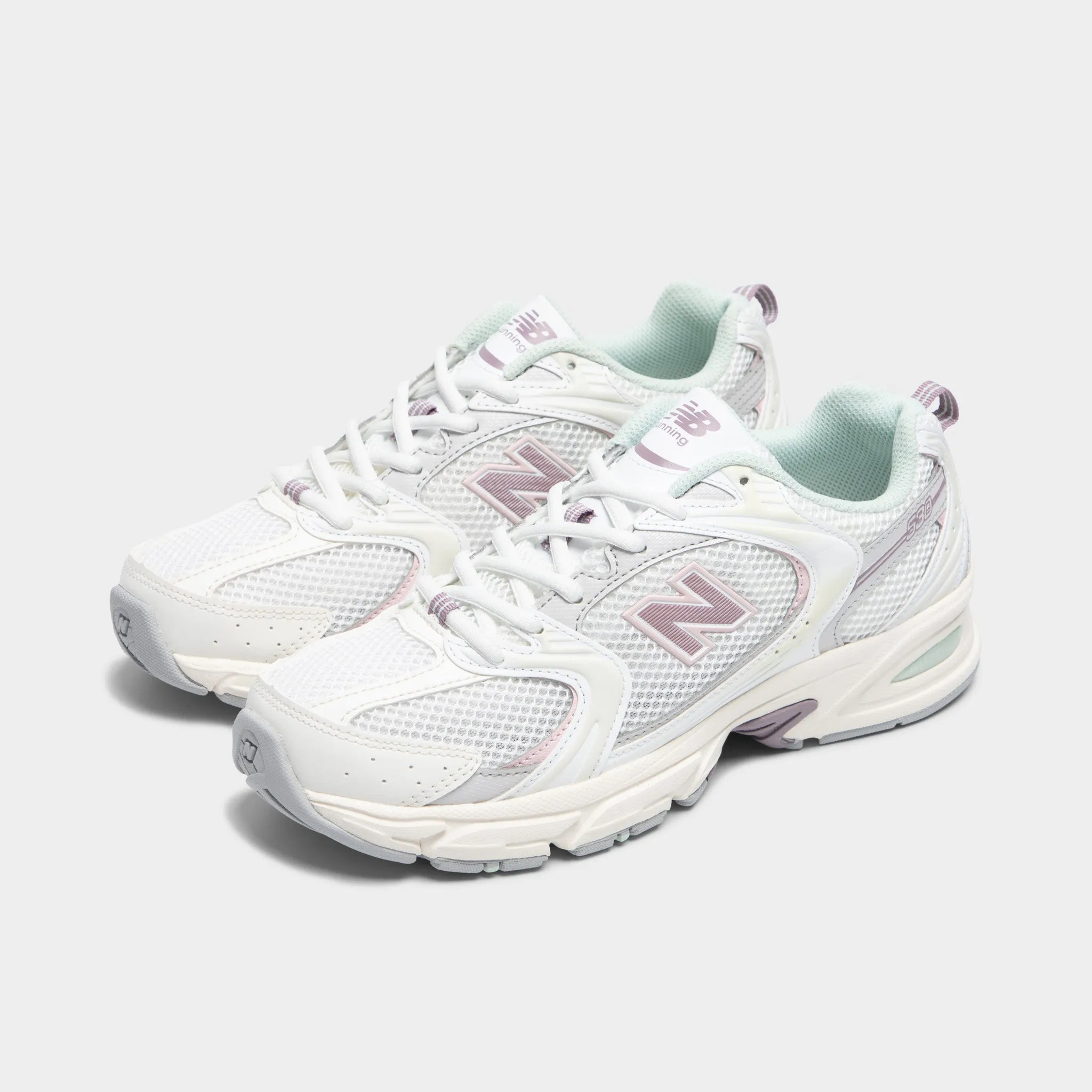 Simple Look Mesh Fabric New Balance 530 Sea Salt / Ice Wine - Rose Sugar