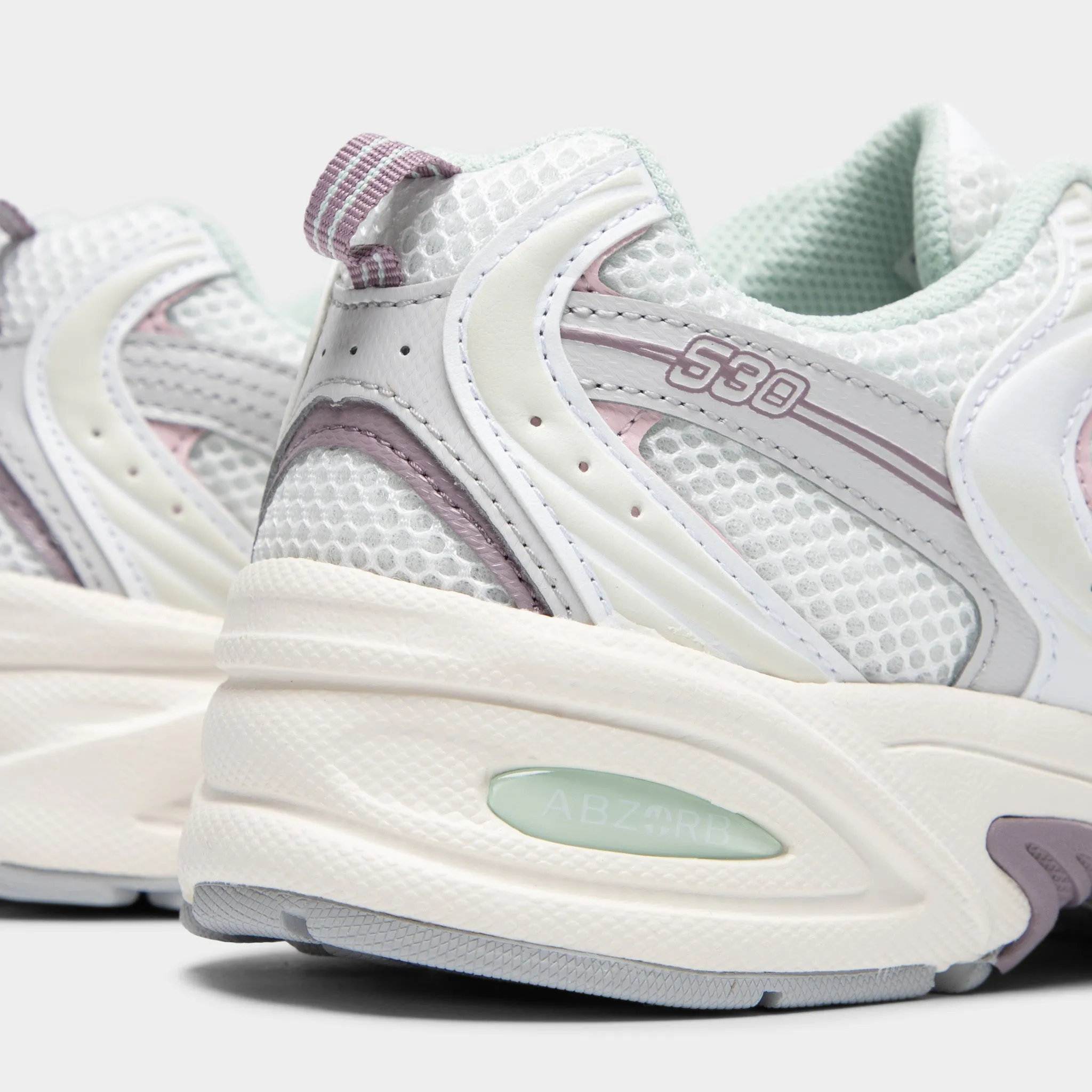 New Balance 530 Sea Salt / Ice Wine - Rose Sugar Slip Assist Durable Power