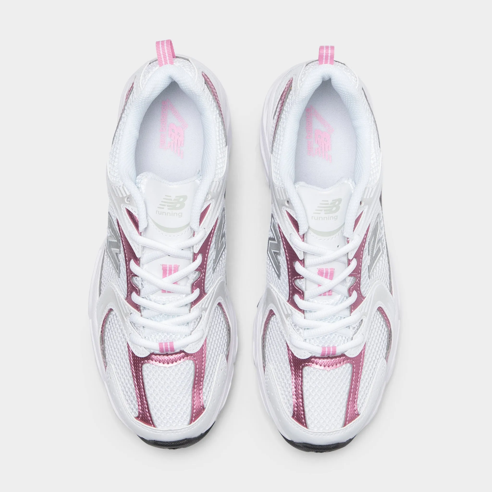 New Balance 530 White / Pink Sugar RoadRunning Decoupled Heel Construction