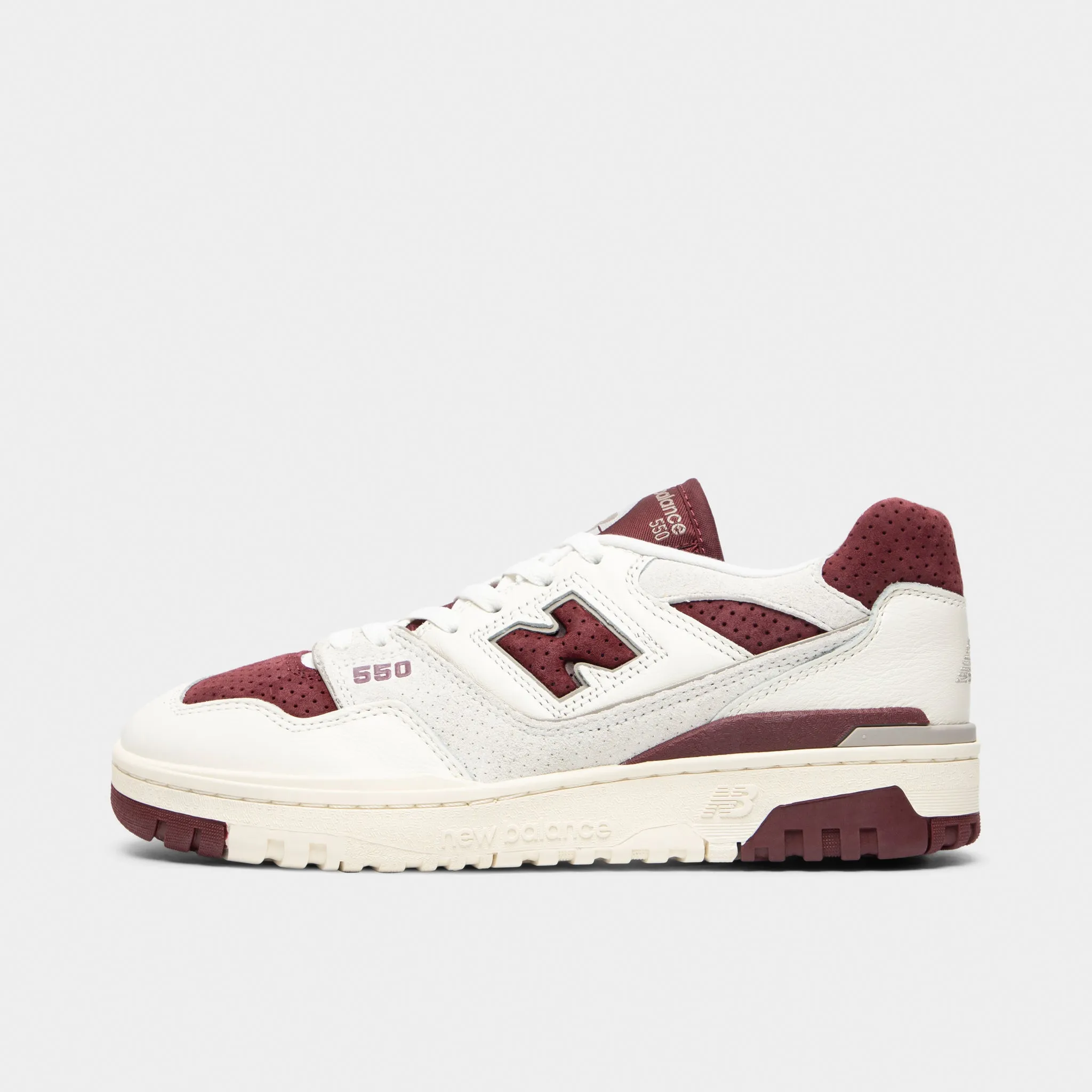 New Balance 550 Sea Salt / Classic Crimson Daily Walk