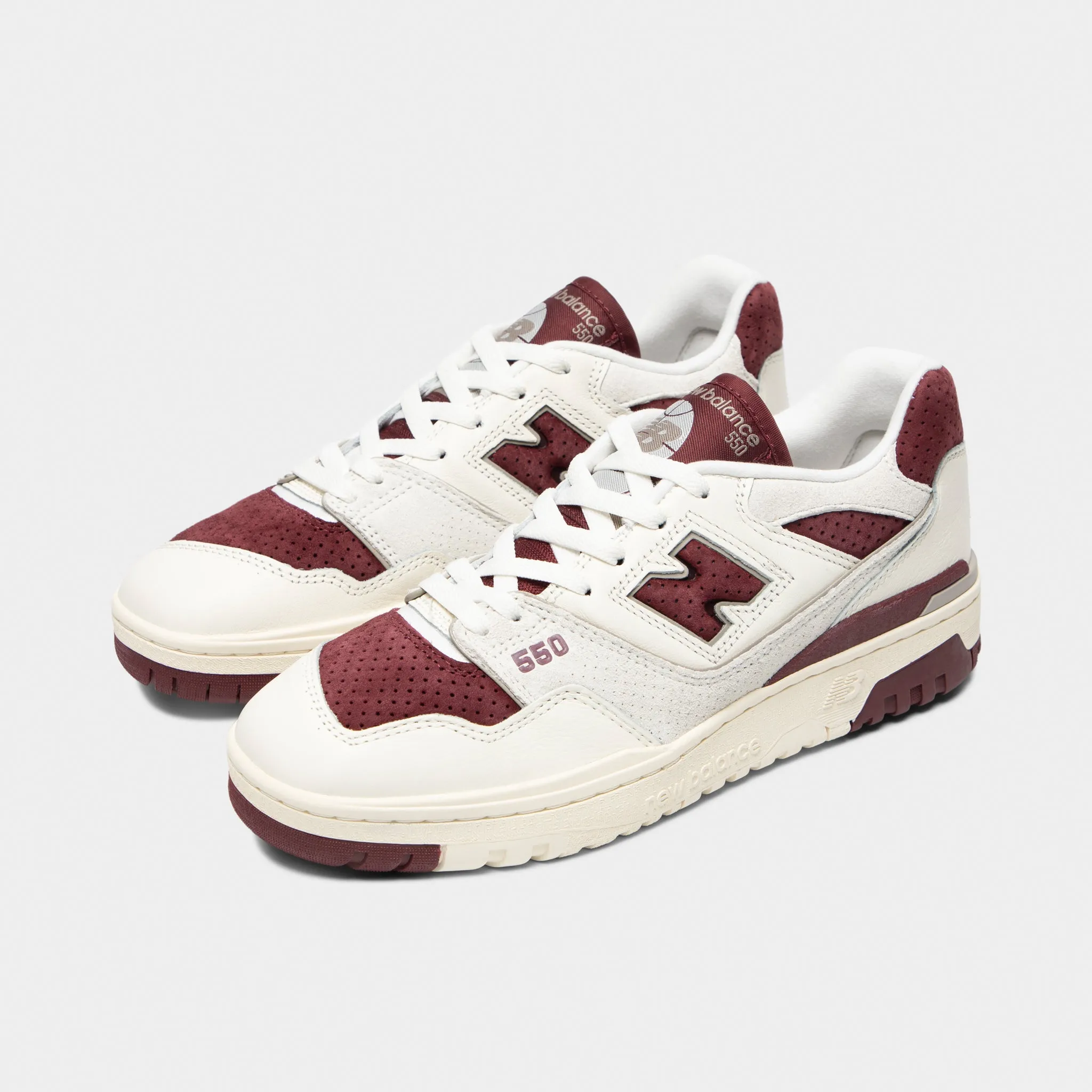 Arch Fit New Balance 550 Sea Salt / Classic Crimson