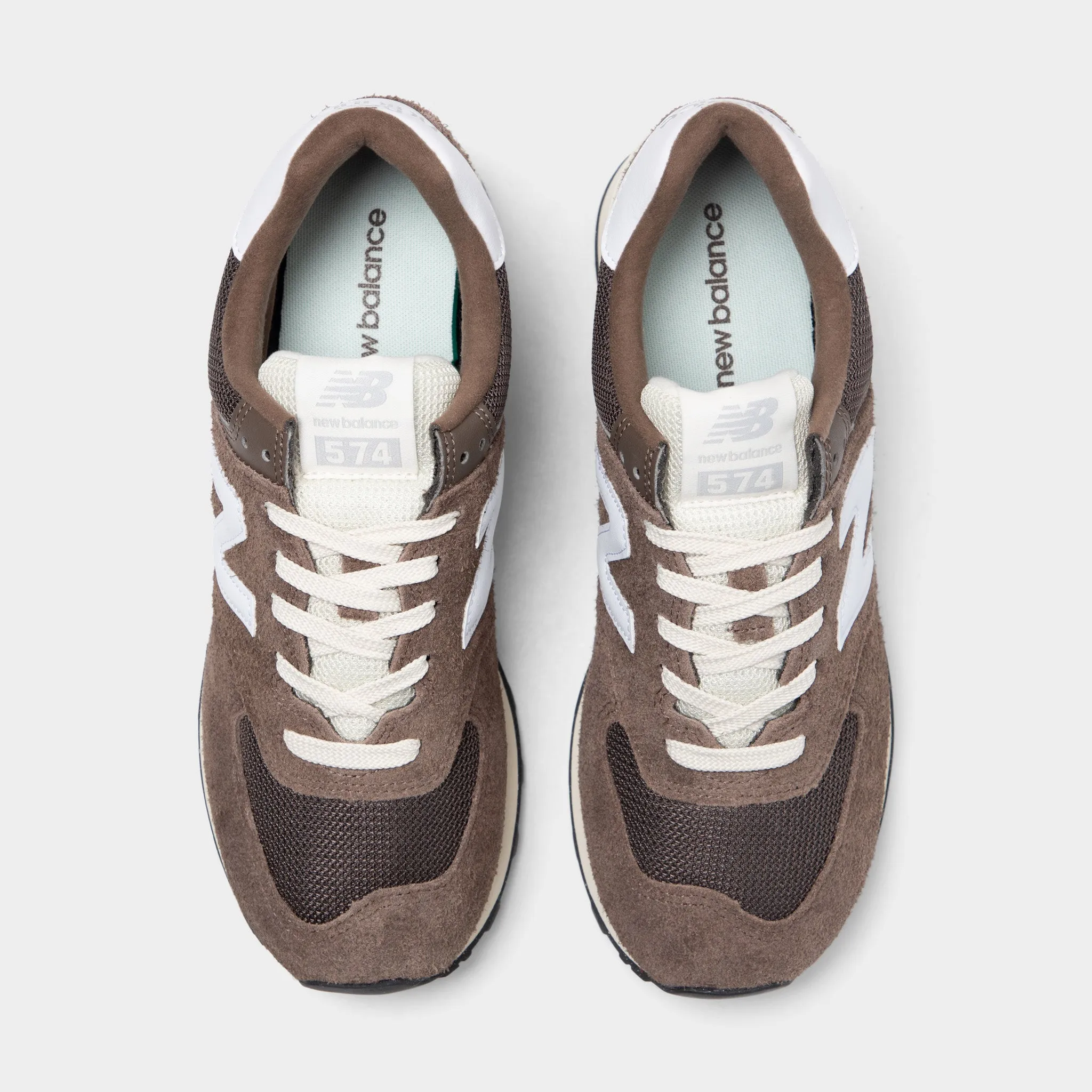 New Balance 574 Brown / White Dynamic Flex Grooves Classic Fit