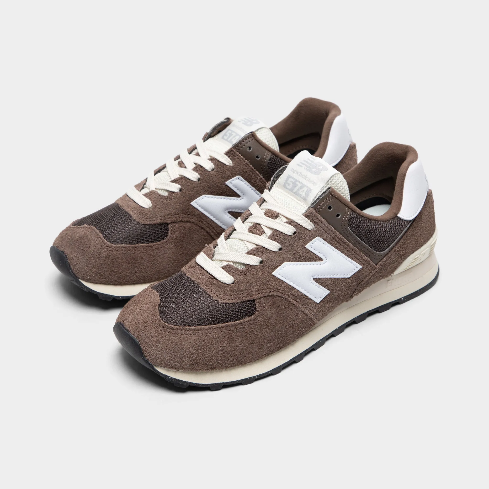 New Balance 574 Brown / White Versatile lining