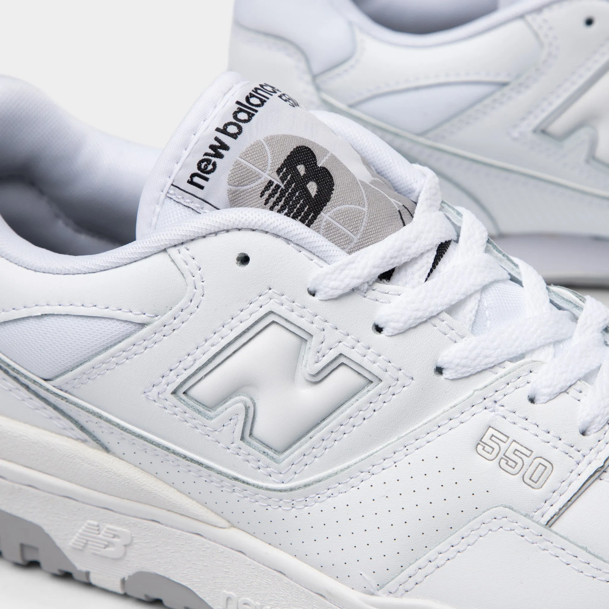 New Balance BB550PB1 White / White Non Slip Inner Liner Outdoor Play